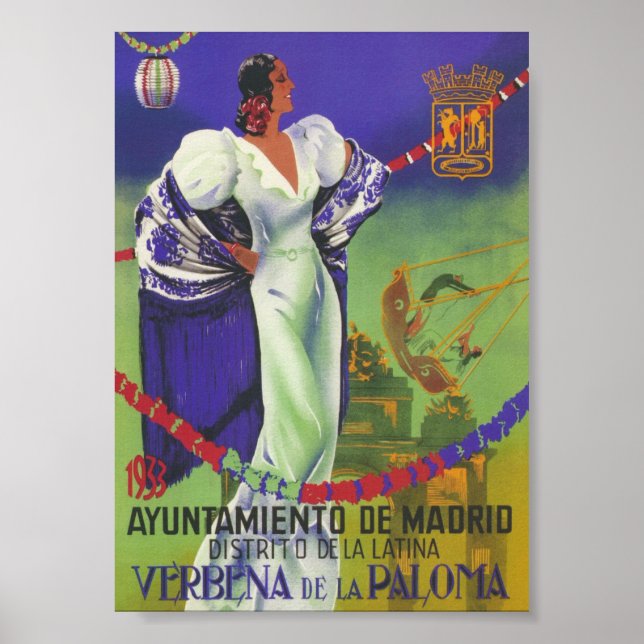 Spain Vintage Travel Poster (Front)