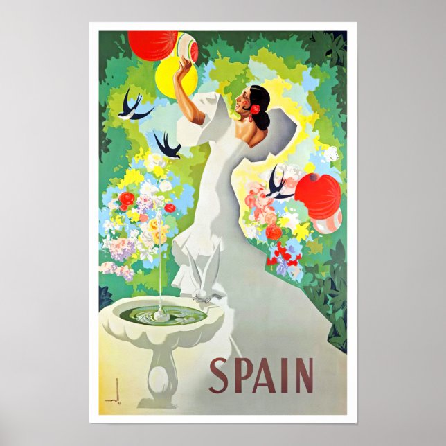 Spain vintage travel poster (Front)