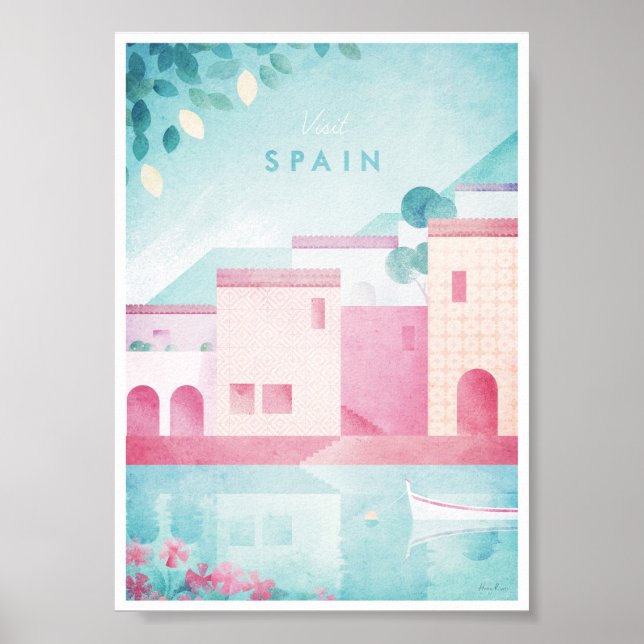 Spain Vintage Travel Poster (Front)
