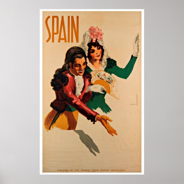 Spain - Vintage Travel Posters (Front)