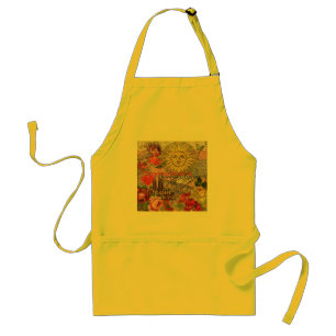 Spain Vintage Trendy Spanish Travel Collage Standard Apron