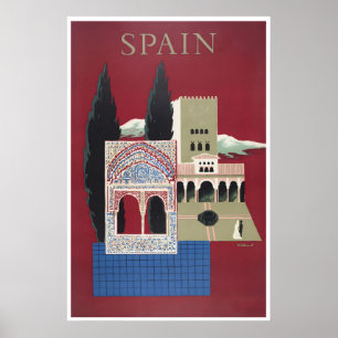 Spain Wall Art Spanish Travel Poster Villemot