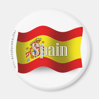Spain Waving Flag Magnet