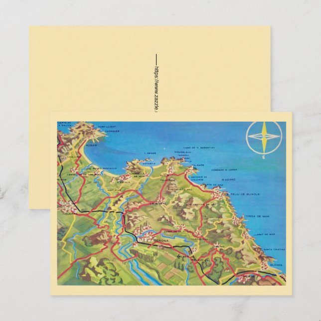 Spain's North Coast Postcard (Front/Back)