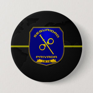 Spain's Private Security Flags 7.5 Cm Round Badge