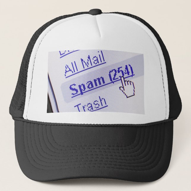 Spam in mailbox trucker hat (Front)
