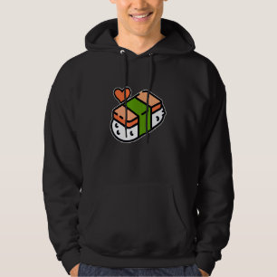 Spam Musubi Food Instruction Diagram Japanese Hawa Hoodie
