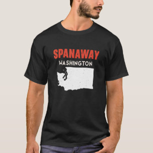 Spanaway Washington USA State America Travel Washi T-Shirt