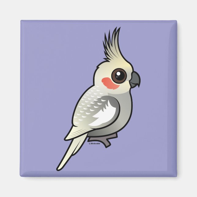 Spangled Cockatiel Magnet (Front)