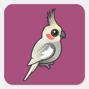 Spangled Cockatiel Square Sticker