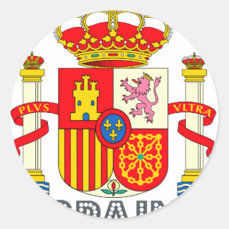Spaniard Emblem Classic Round Sticker