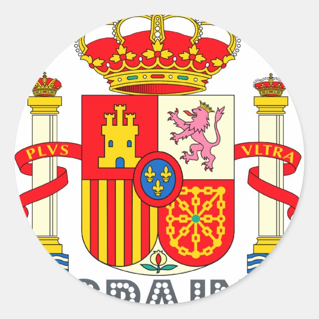 Spaniard Emblem Classic Round Sticker (Front)