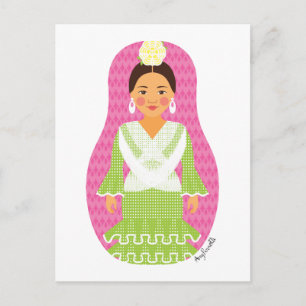 Spaniard Matryoshka Postcard