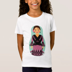 Spaniard (Pink Dress) Matryoshka Girls' T-Shirt