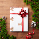 Spaniel Dog Christmas  Wrapping Paper<br><div class="desc">Spaniels in festive Santa hats?! Perfect for dog lovers and holiday cheer.</div>