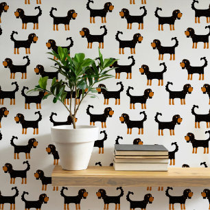 Spaniel Dog Pattern Wallpaper