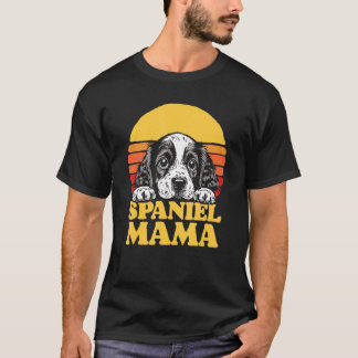 Spaniel Mama Cute English Cocker Spaniel Puppy Mum T-Shirt