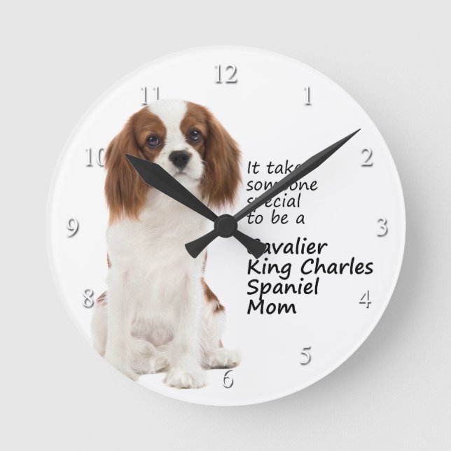 Spaniel Mum Clock (Front)