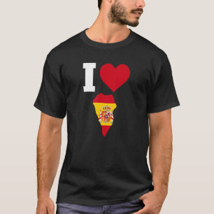 Spanien Flagge für La Palma I Love La Palma T-Shirt