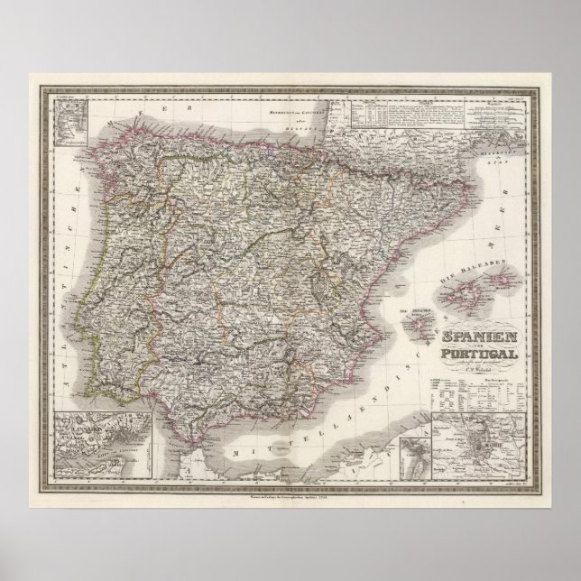 Spanien, Portugal Poster (Front)