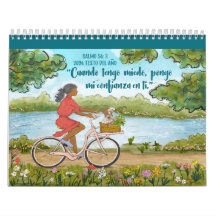 Spanish 2024 Year Text Ps 56:3 Calendar