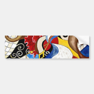 Spanish abstract art painting bumper sticker