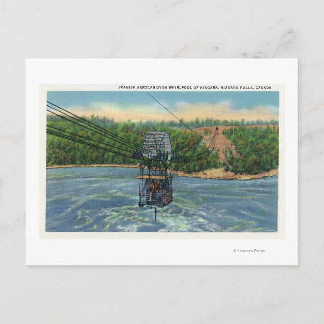 Spanish Aerocar over Whirlpool of Niagara Postcard (Front)