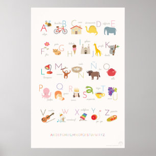 Spanish Alphabet Poster
