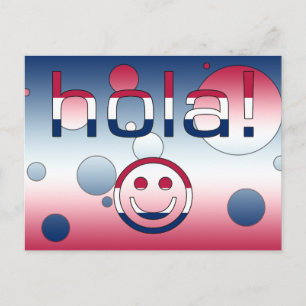 Spanish American Gifts  Hello / Hola Face Postcard