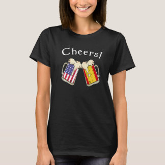 Spanish American Patriot Grown Country Cheers Beer T-Shirt