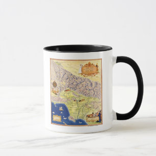 Spanish and Mexican Ranchos of Los Angeles Map Mug