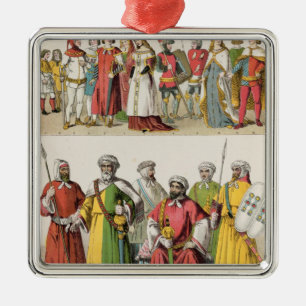 Spanish and Moorish Dress Metal Tree Decoration