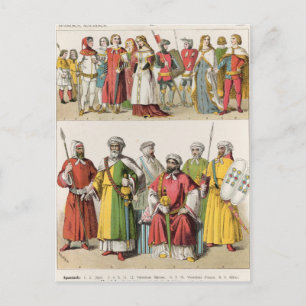 Spanish and Moorish Dress Postcard
