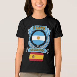 Spanish Argentinian Half Spain Argentina Espana Ar Tri-Blend Shirt