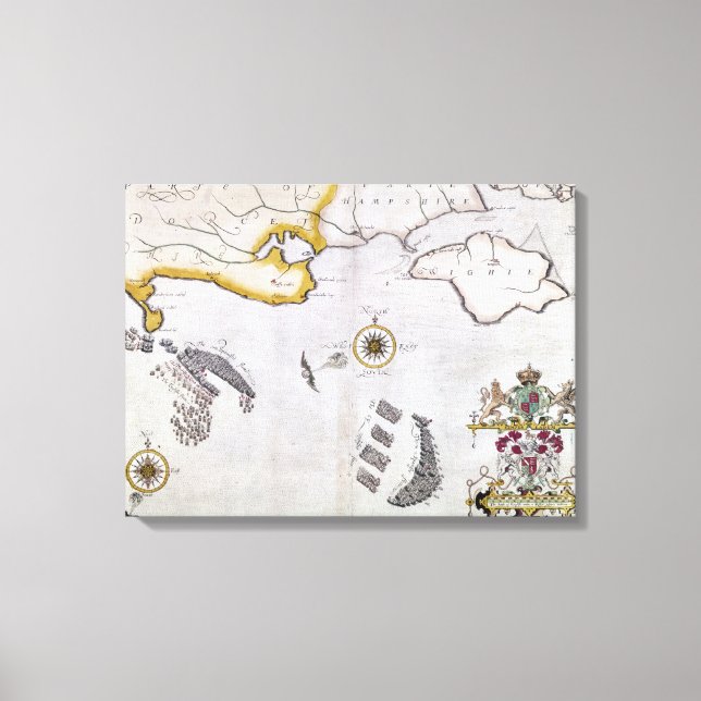 SPANISH ARMADA, 1588 2 CANVAS PRINT (Front)