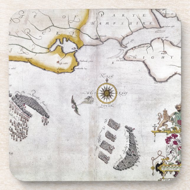 SPANISH ARMADA, 1588 2 COASTER (Front)