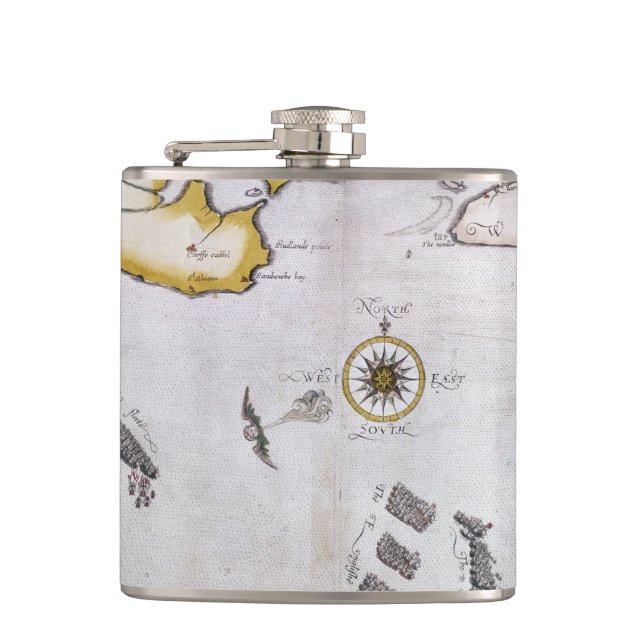 SPANISH ARMADA, 1588 2 HIP FLASK (Front)