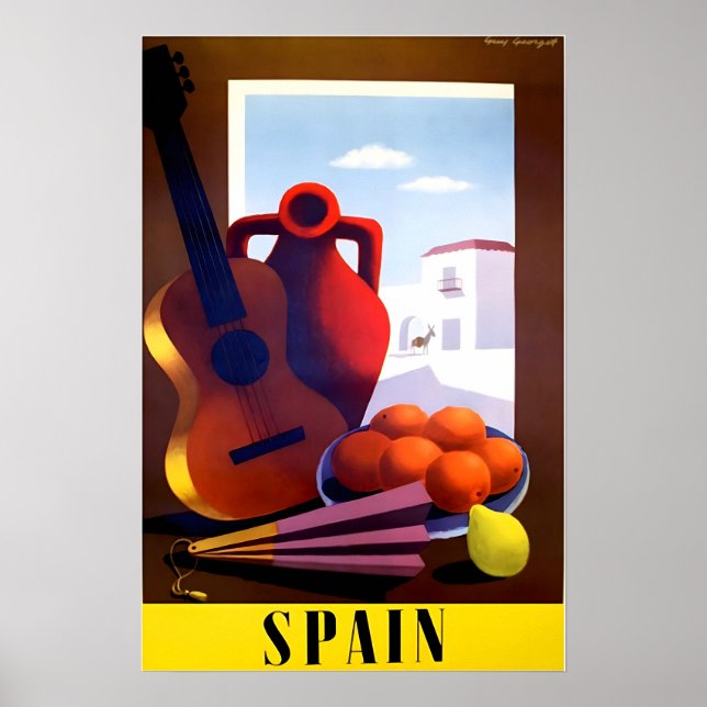 Spanish Art Spain Travel Poster Print  (Front)