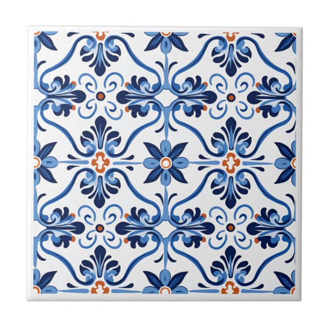 Spanish Azulejos style ceramic tiles (Front)