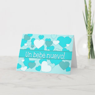 Spanish Baby Boy congratulations Card