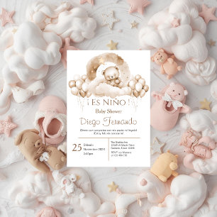 Spanish Baby Shower Boy invitation