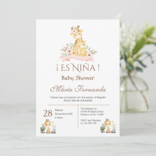 Spanish Baby Shower Girl invitation