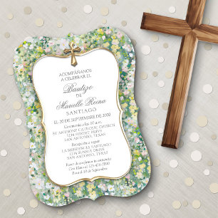 Spanish Baptism Girls' Invitation