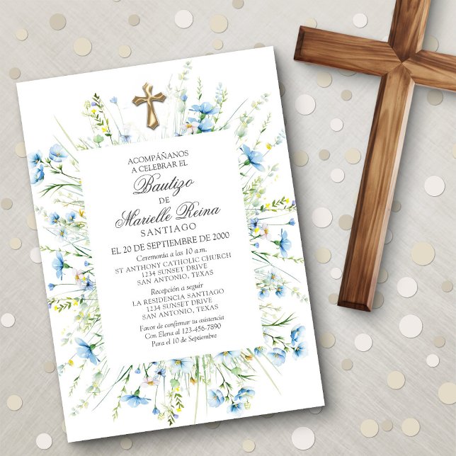Spanish Baptism Invitation (Creator Uploaded)