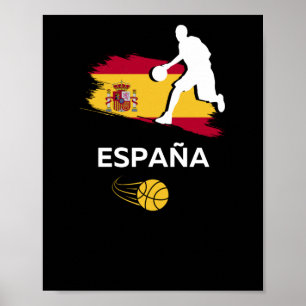 Spanish Basketball Poster
