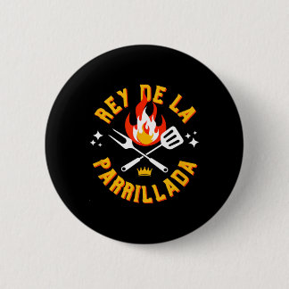 Spanish Bbq Rbeque Grill 6 Cm Round Badge