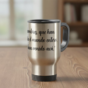 Spanish Bible Verse Acts 17 Hechos 17 Travel Mug