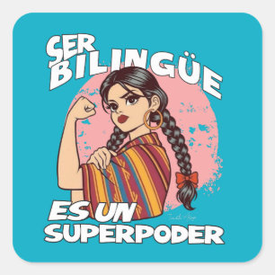 Spanish Bilingual Teacher ESL Maestra Bilingüe  Square Sticker