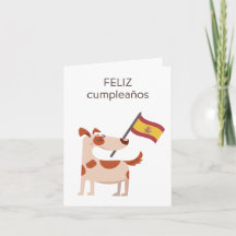 Spanish Birthday Card – feliz cumpleaños 