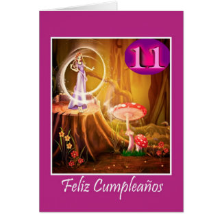 Spanish Birthday For 11 Year Old Girl With Fairy Card Spanish Birthday For 11 Year Old Girl With Fairy Card